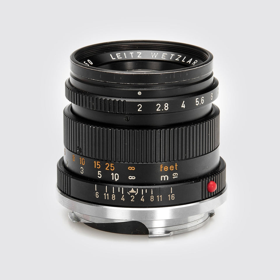 Leitz Summicron 2/50mm Black 11817 – Vintage Cameras & Lenses – Coeln Cameras