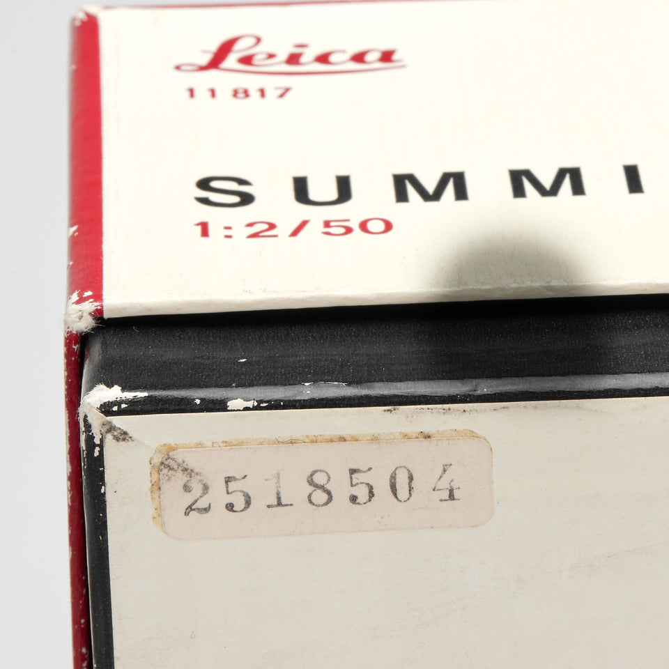 Leitz Summicron 2/50mm Black 11817 – Vintage Cameras & Lenses – Coeln Cameras
