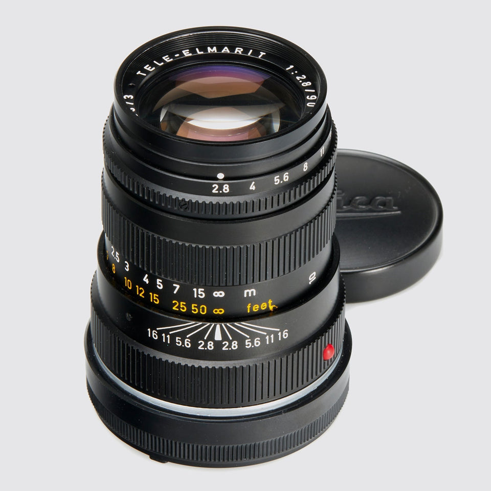 Leitz Tele-Elmarit 2.8/90mm black – Vintage Cameras & Lenses – Coeln Cameras