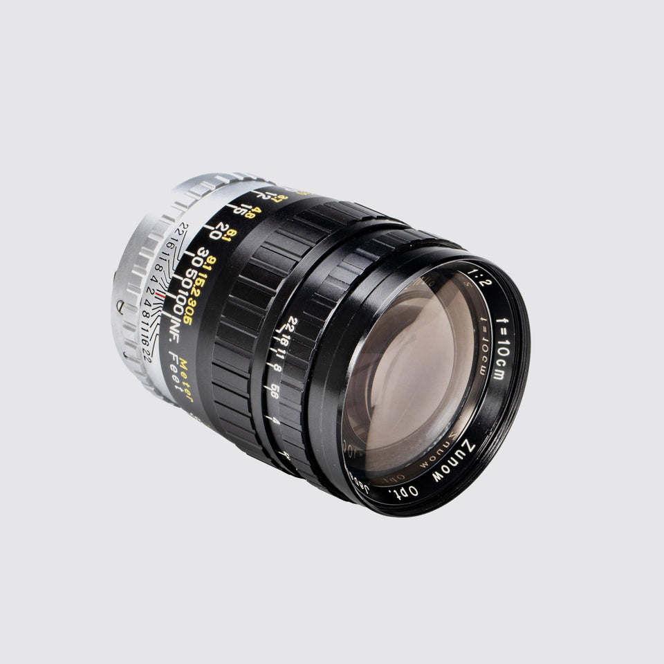 Zunow Opt. f. M39 Zunow 2/10cm black – Vintage Cameras & Lenses – Coeln Cameras
