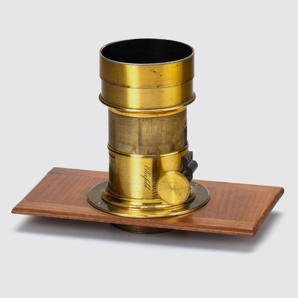 Eduard Liesegang, Eberfeld, Brass Petzval Lens – Vintage Cameras & Lenses – Coeln Cameras
