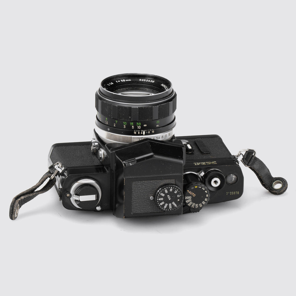 Minolta XM Black + 1.4/58mm – Vintage Cameras & Lenses – Coeln Cameras