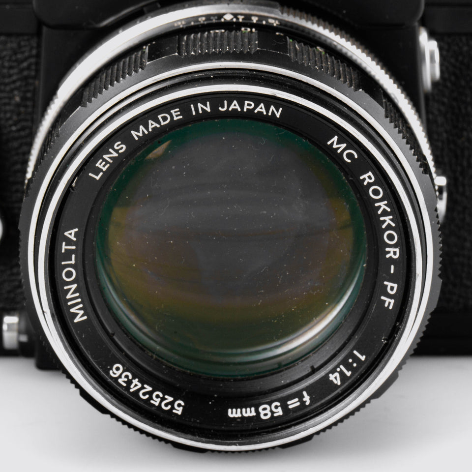 Minolta XM Black + 1.4/58mm – Vintage Cameras & Lenses – Coeln Cameras