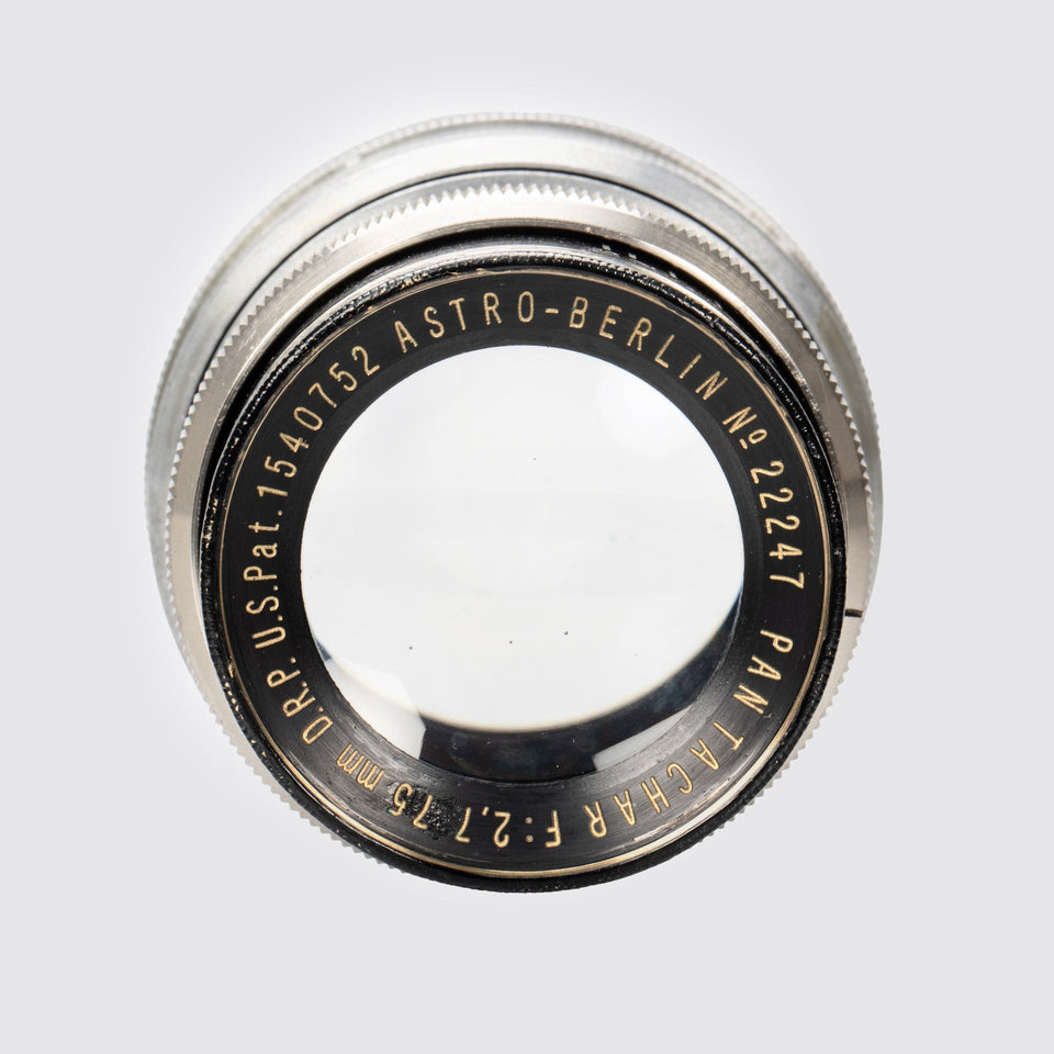 Astro-Berlin Pan-Tachar 2.7/75mm – Vintage Cameras & Lenses – Coeln Cameras