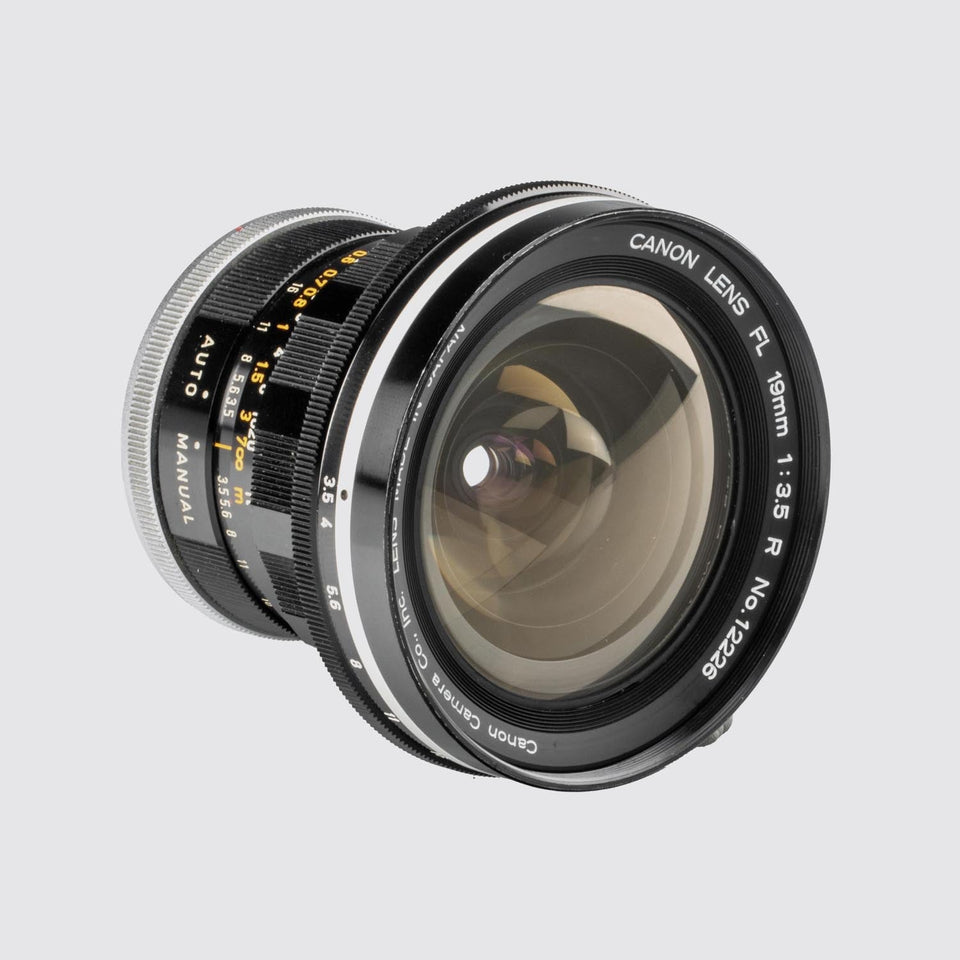Canon Camera Co. Canon Lens FL 3.5/19mm R – Vintage Cameras & Lenses – Coeln Cameras