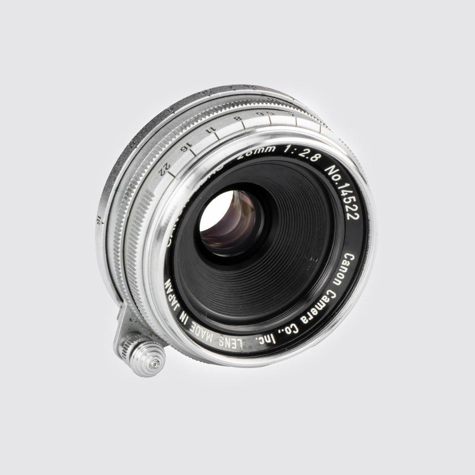 Canon f.M39 Canon Lens 2.8/28mm – Vintage Cameras & Lenses – Coeln Cameras