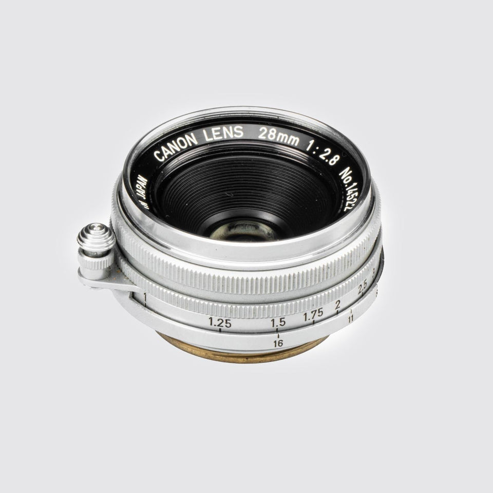 Canon f.M39 Canon Lens 2.8/28mm – Vintage Cameras & Lenses – Coeln Cameras
