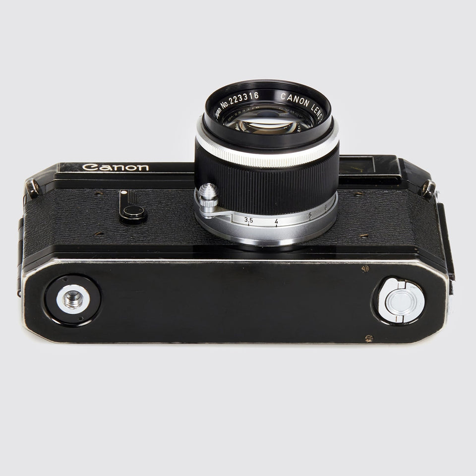 Canon VI-L black Paint + Canon Lens 1.8/50mm – Vintage Cameras & Lenses – Coeln Cameras