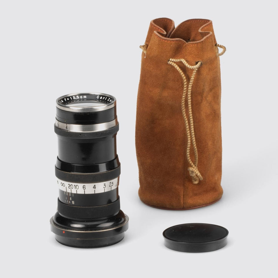 Carl Zeiss Jena f. Contax Sonnar 4/13.5cm black/Nickel – Vintage Cameras & Lenses – Coeln Cameras