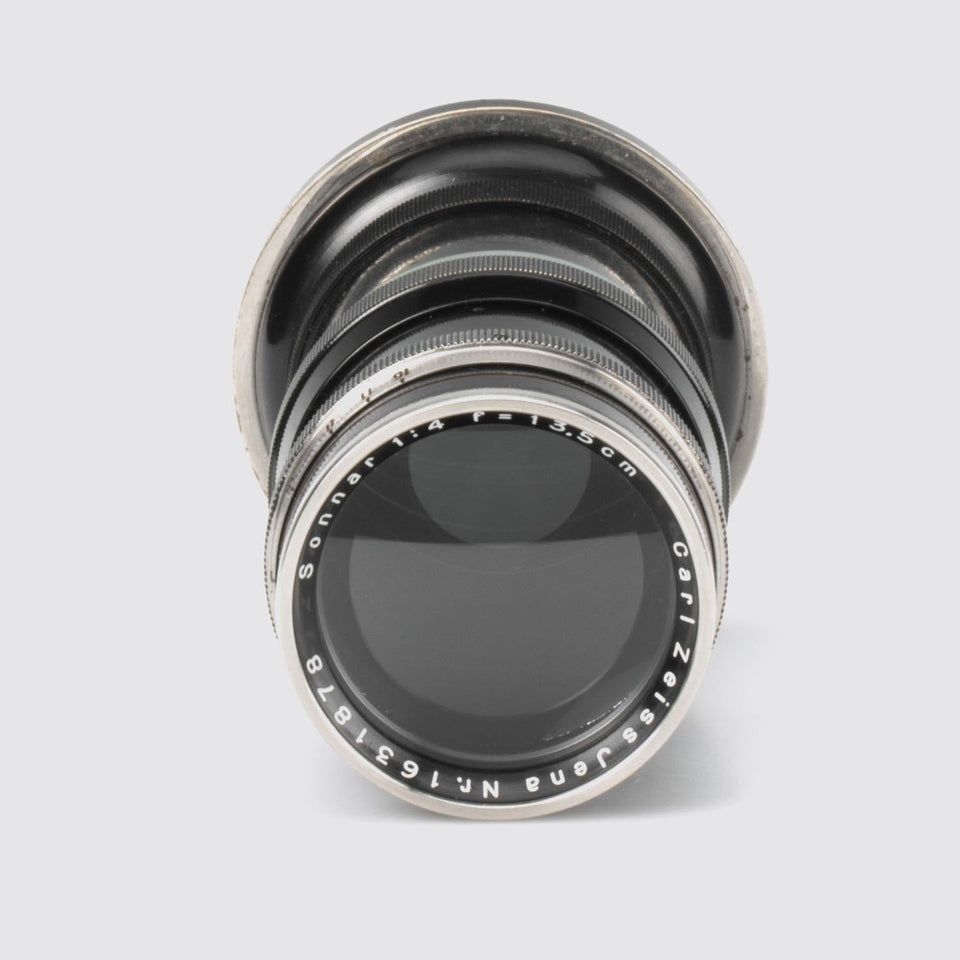 Carl Zeiss Jena f. Contax Sonnar 4/13.5cm black/Nickel – Vintage Cameras & Lenses – Coeln Cameras