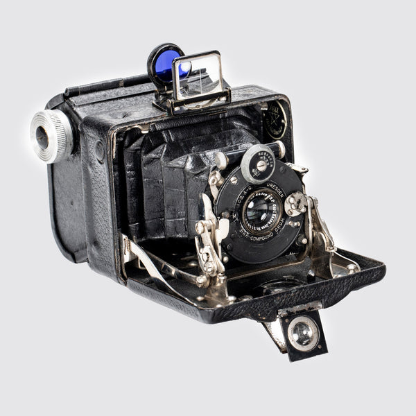 ICA Dresden Compur Folding Camera　レトロカメラ Rare Ica Dresden Compur Vintage 1920s Folding Film Camera in