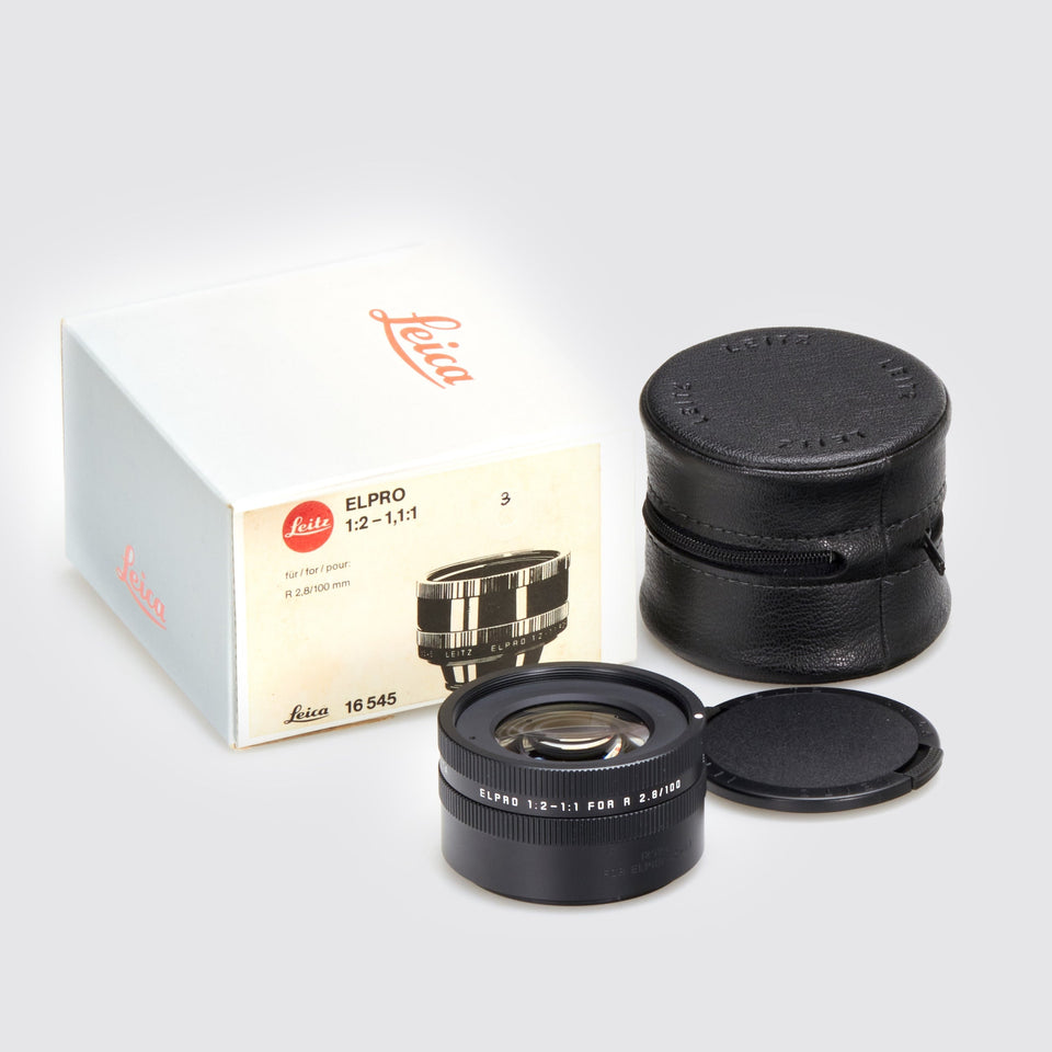 Leica ELPRO 1:2-1:1 16545 f. Apo 2.8/100 – Vintage Cameras & Lenses – Coeln Cameras
