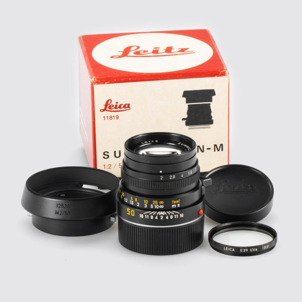 Leica Summicron-M 2/50mm 11819 – Vintage Cameras & Lenses – Coeln Cameras