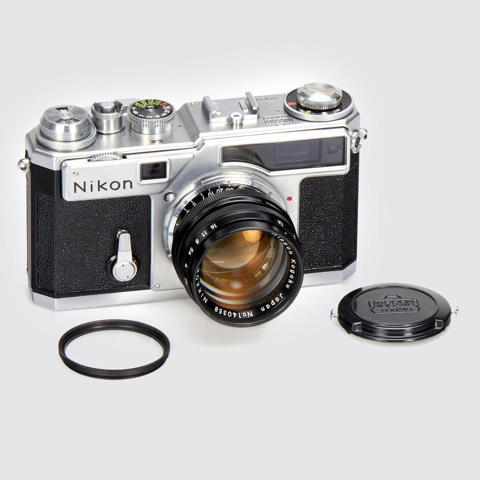 Nikon SP + Olympic Nikkor-S 1.4/50mm Black – Vintage Cameras & Lenses – Coeln Cameras