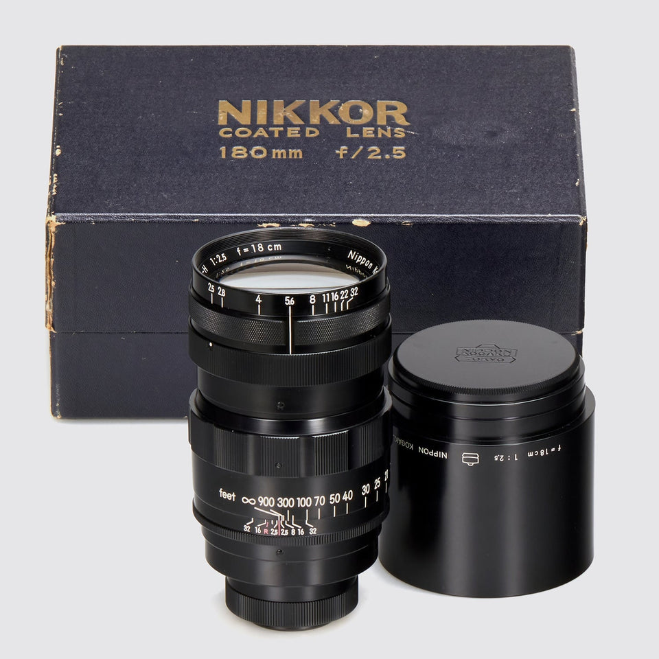Nippon Kogaku Japan f. M39 Nikkor-H 2.5/18cm – Vintage Cameras & Lenses – Coeln Cameras