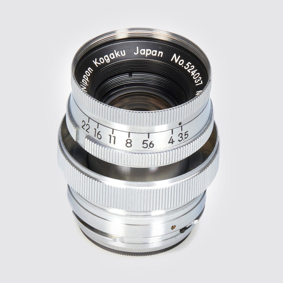 Nippon Kogaku Japan Micro-Nikkor 3.5/5cm + Collar – Vintage Cameras & Lenses – Coeln Cameras
