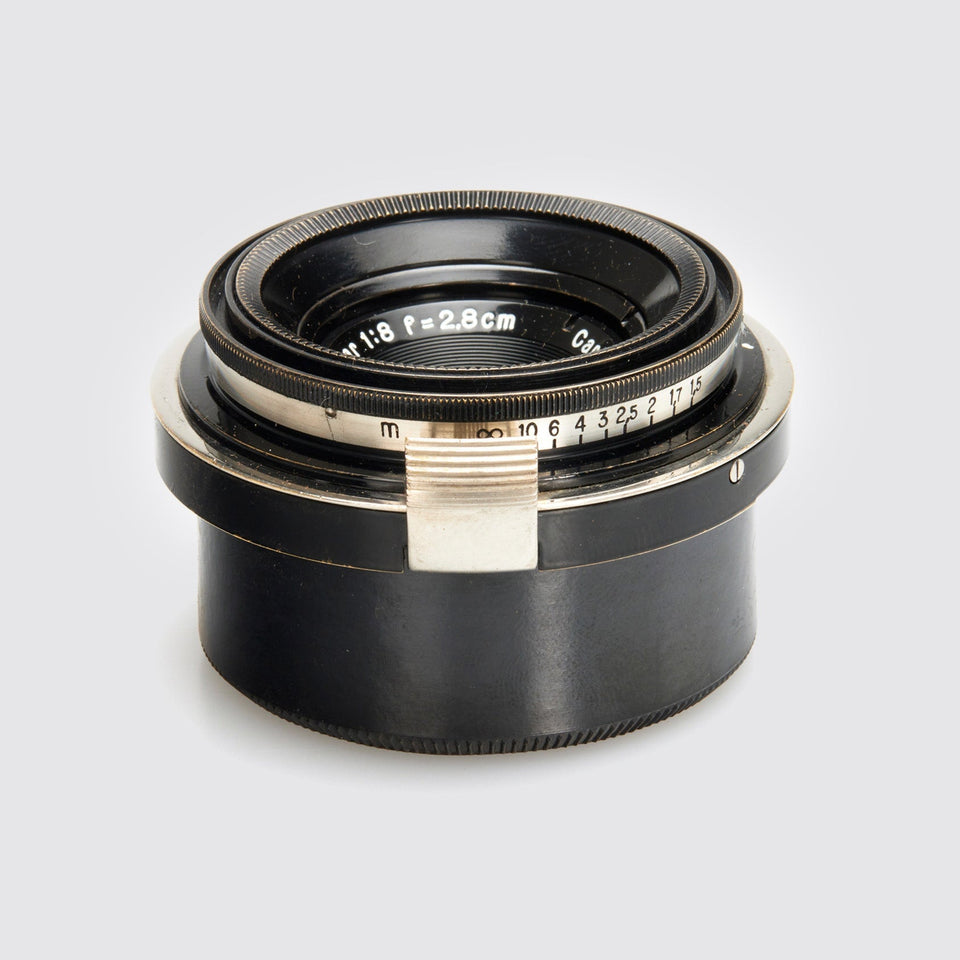 Zeis Ikon f.Contax Tessar 8/2.8cm Black/Nickel + Finder – Vintage Cameras & Lenses – Coeln Cameras