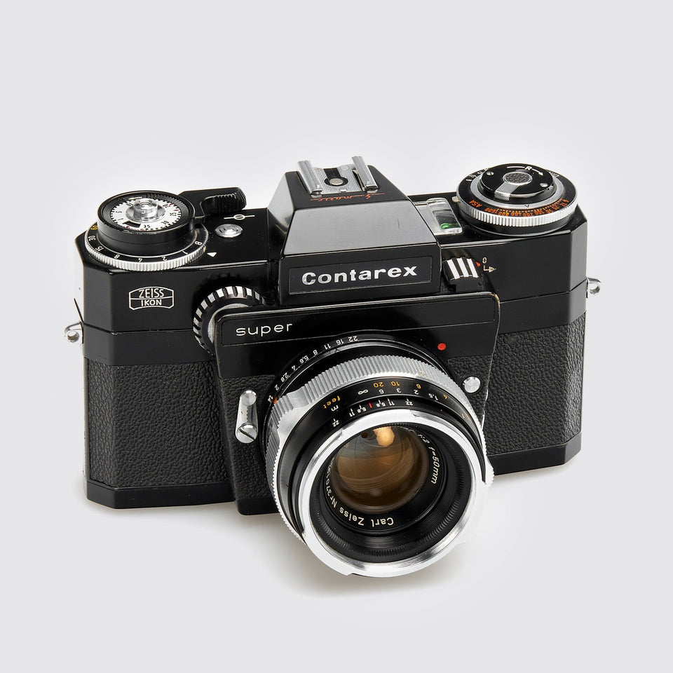 Zeiss Ikon Contarex Super Black 1.Modell + 2/50 – Vintage Cameras & Lenses – Coeln Cameras