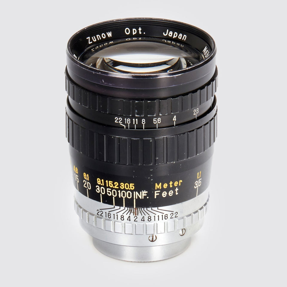 Zunow Opt. f. M39 Zunow 2/10cm Black – Vintage Cameras & Lenses – Coeln Cameras