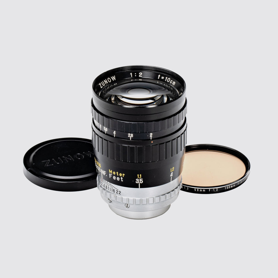Zunow Opt. f. M39 Zunow 2/10cm black – Vintage Cameras & Lenses – Coeln Cameras