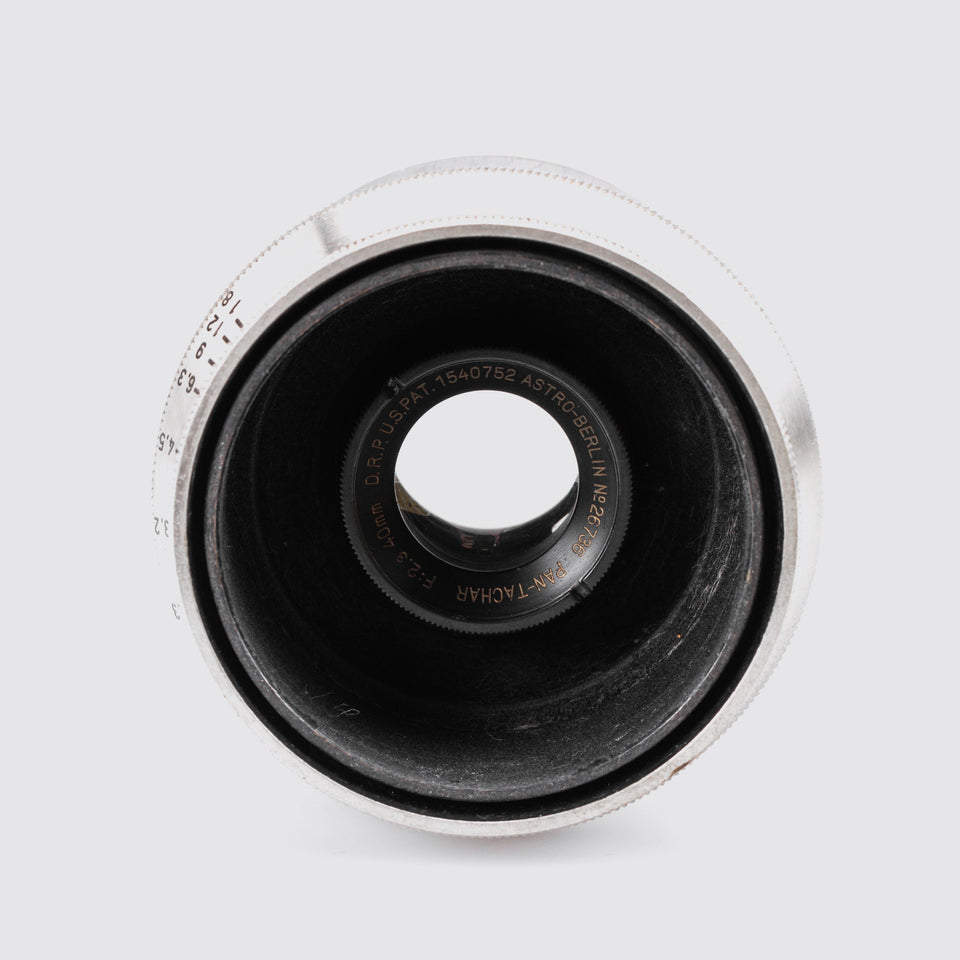 Astro-Berlin Pan-Tachar 2.3/40mm – Vintage Cameras & Lenses – Coeln Cameras