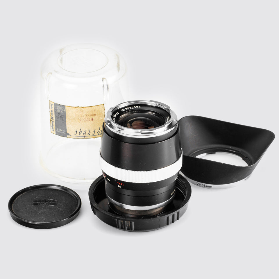 Carl Zeiss f.Contarex Distagon 2/35mm black – Vintage Cameras & Lenses – Coeln Cameras