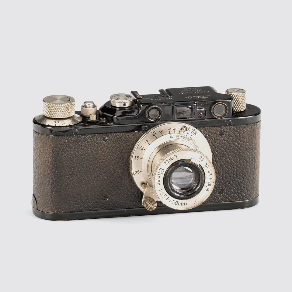 Leica II Mod.D black + Elmar 3.5/50mm – Vintage Cameras & Lenses – Coeln Cameras