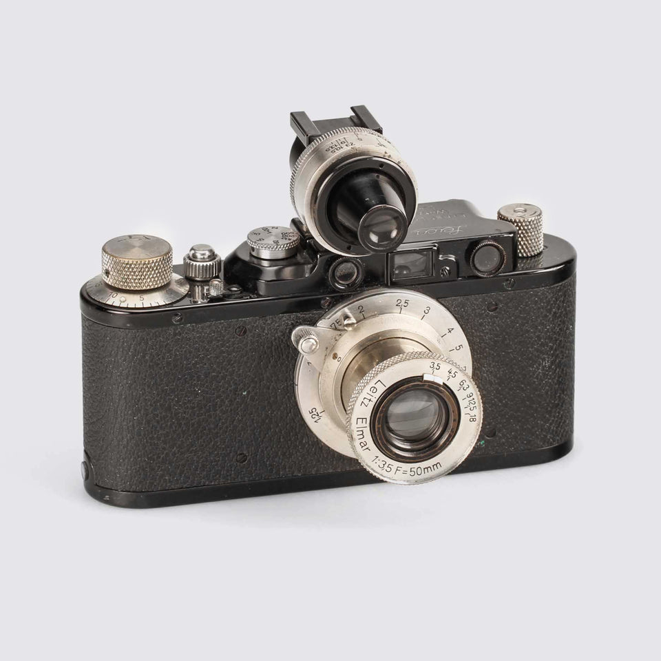 Leica II Mod.D black + Elmar 3.5/50mm – Vintage Cameras & Lenses – Coeln Cameras