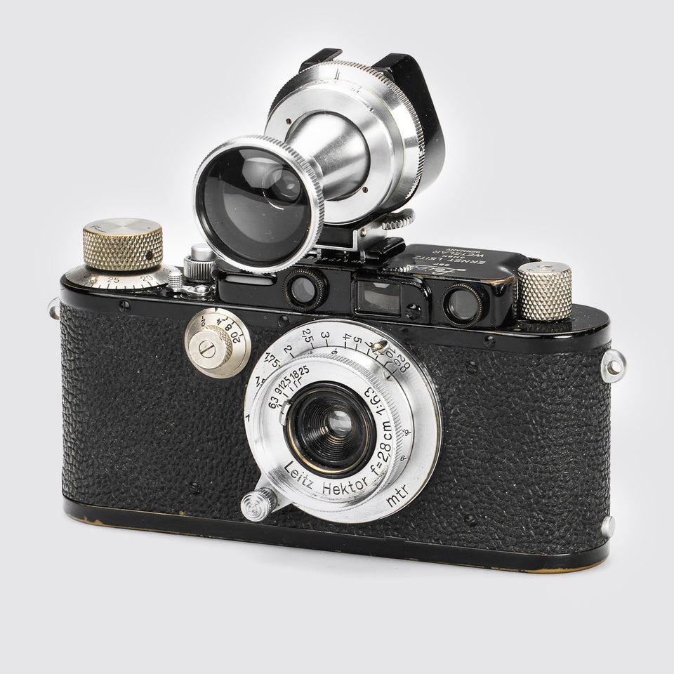 Leica IIIa black + 6.3/2.8cm Hektor – Vintage Cameras & Lenses – Coeln Cameras