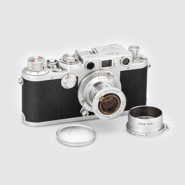 Leica Ⅲf＋Canon50mm f3.5 リザード革美品 FED 
