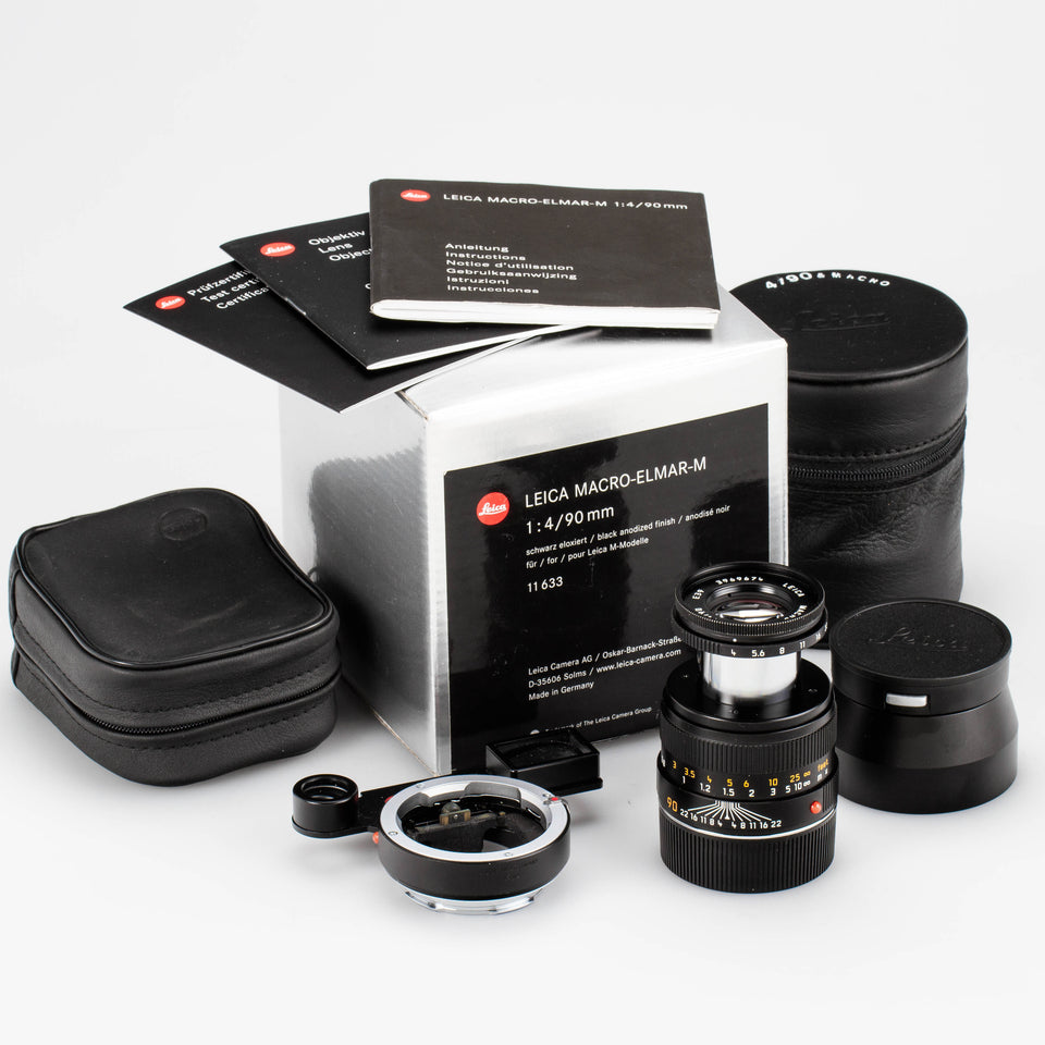 Leica M Macro-Elmar-M 4/90mm Macro Adapter M Coeln Cameras