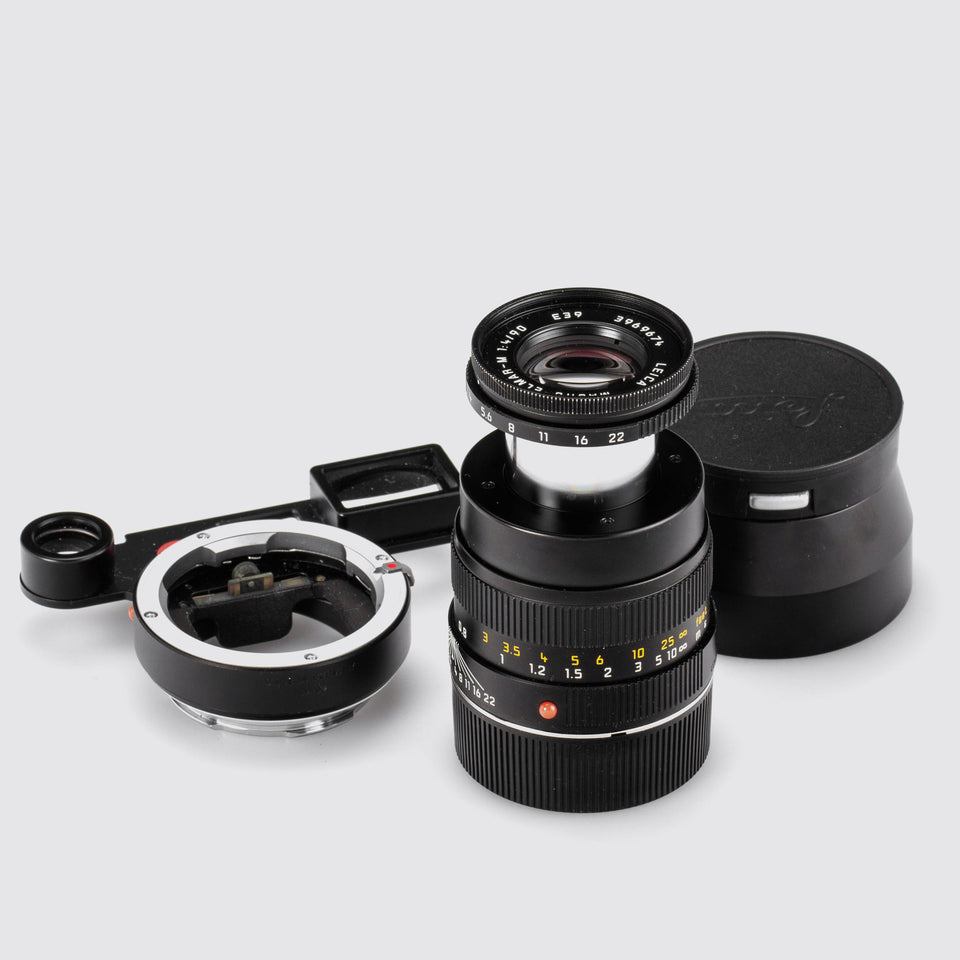 Leica M Macro-Elmar-M 4/90mm + Macro Adapter M – Vintage Cameras & Lenses – Coeln Cameras