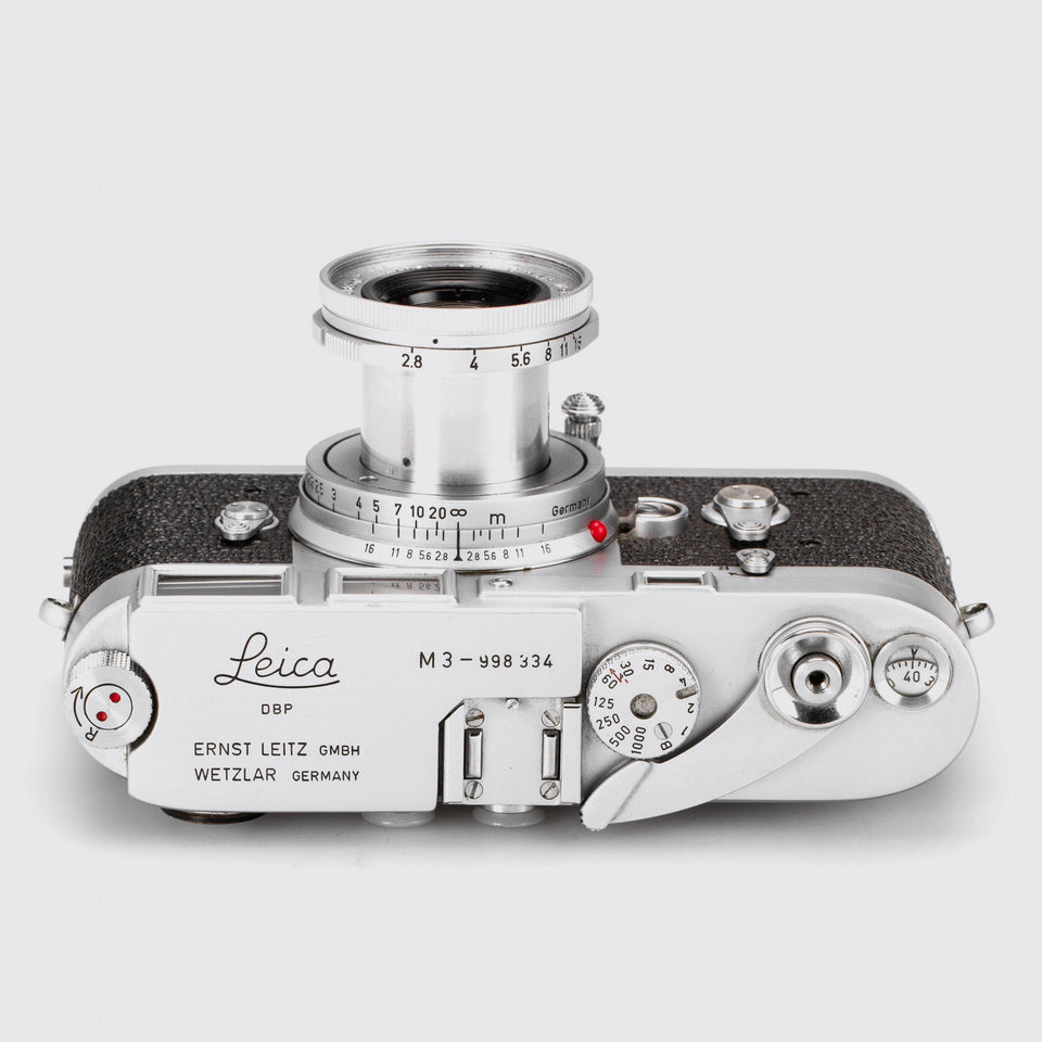 Leica M3 chrome + Elmar 2.8/5cm – Vintage Cameras & Lenses – Coeln Cameras