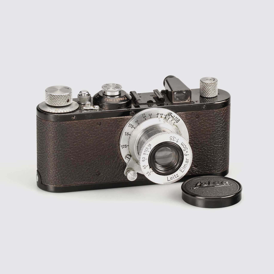 Leica Standard black/chrome + Elmar 3.5/5cm – Vintage Cameras & Lenses – Coeln Cameras