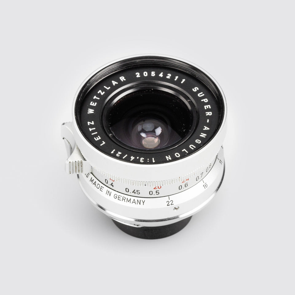 Leitz M Super-Angulon 3.4/21mm chrome – Vintage Cameras & Lenses – Coeln Cameras