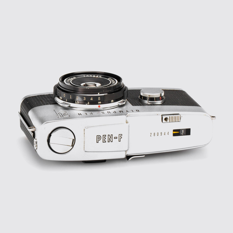 Olympus Pen-F + Pancake Zuiko 2.8/38mm – Vintage Cameras & Lenses – Coeln Cameras