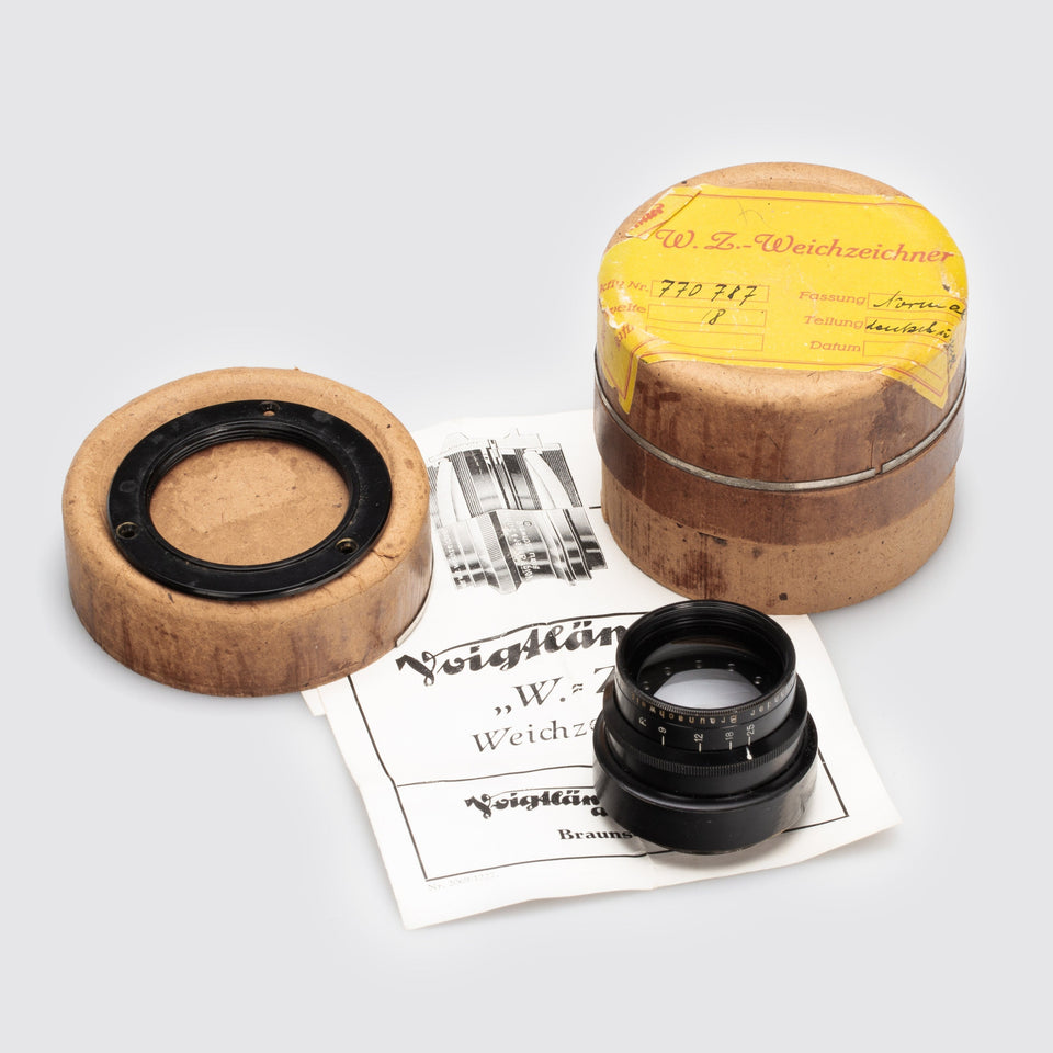 Voigtländer W.Z. Weichzeichner 9/18cm – Vintage Cameras & Lenses – Coeln Cameras