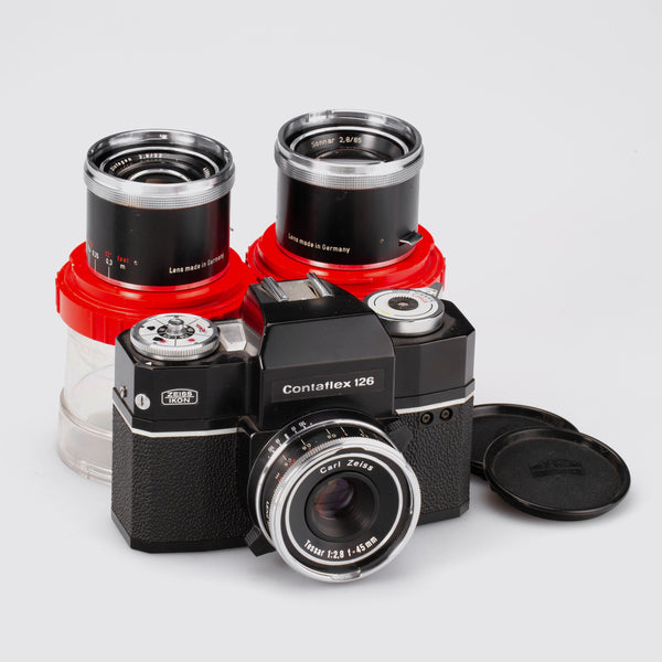 Zeiss Ikon 135mm F/4 Tele-Tessar – Obiettivo Per Fotocamera Contaflex 126 Con Custodia - Foto 2