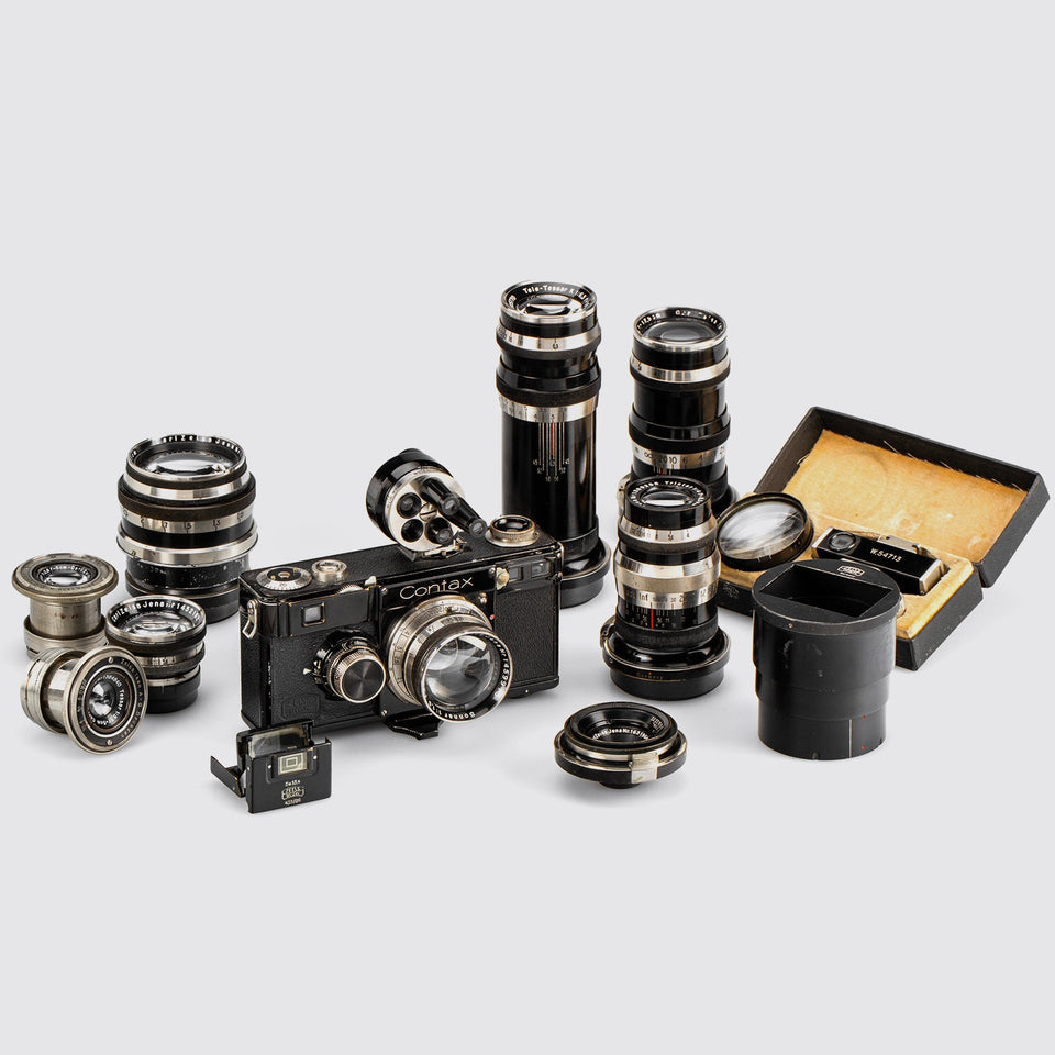 Zeiss Ikon Contax I outfit with lenses Vintage Coeln Cameras